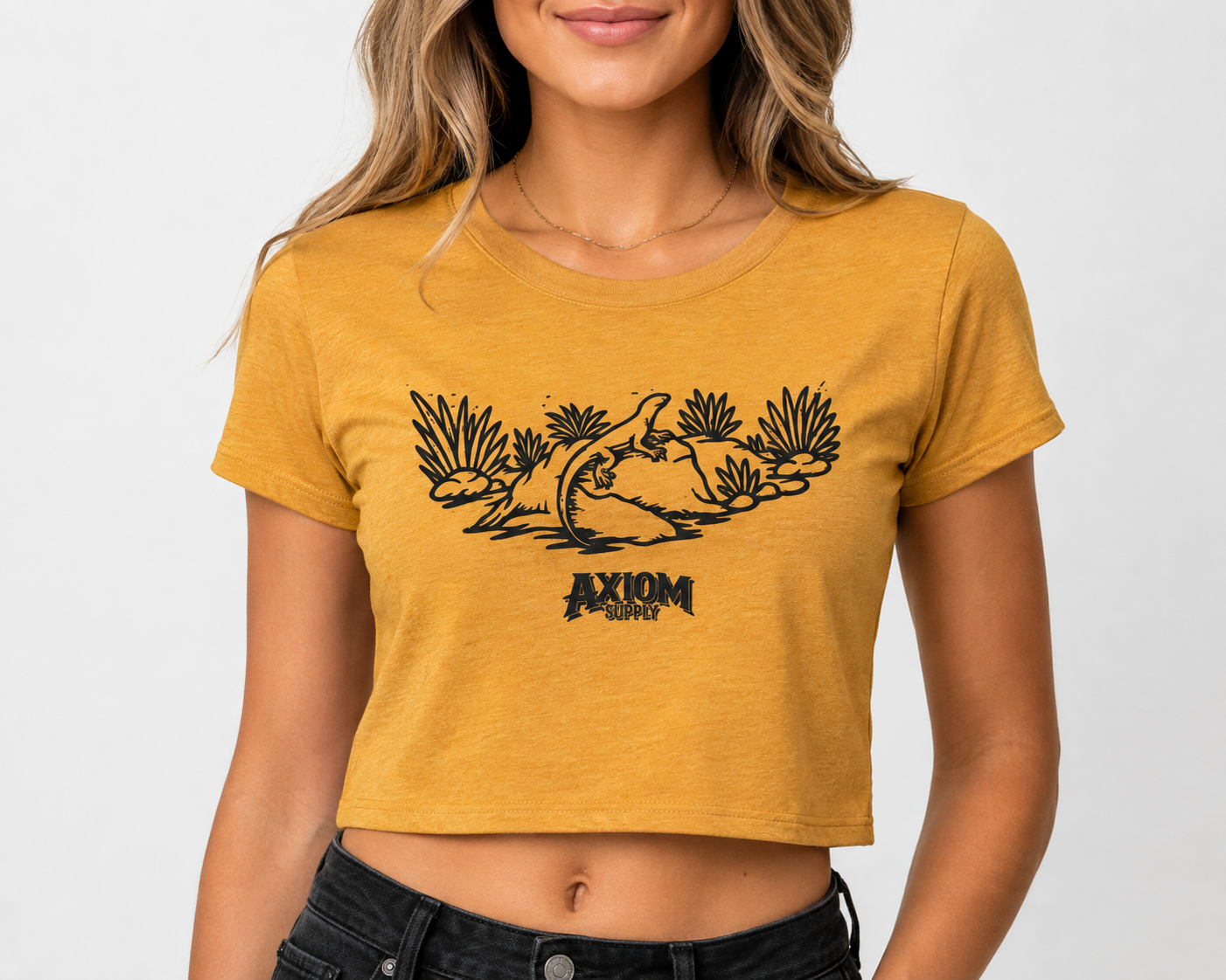 Axiom Supply Women's Desert Lizard Crop Tee