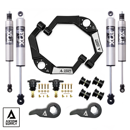 Axiom Supply Stage 3 FOX 2.5" Performance Leveling System GM HD Truck 2500 / 3500 Silverado / Sierra 2001-2010