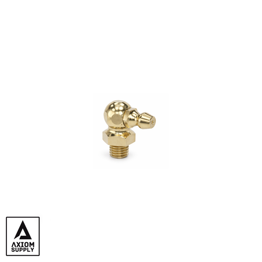 Axiom Supply Premium Replacement 90° Zerk Grease Fitting – 1/4"-28